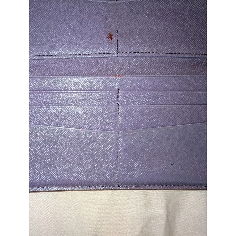Michael Kors Purple/Gray Checkbook Wallet